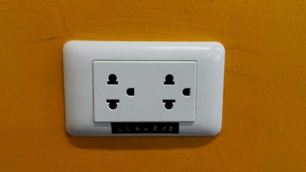 typical power adapter in Thailand