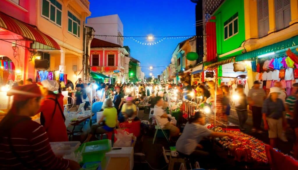 Phuket night market in Old town